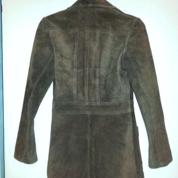 vtg Casual Corner jacket Suit 100% leather Size 7 - Picture 6 of 8